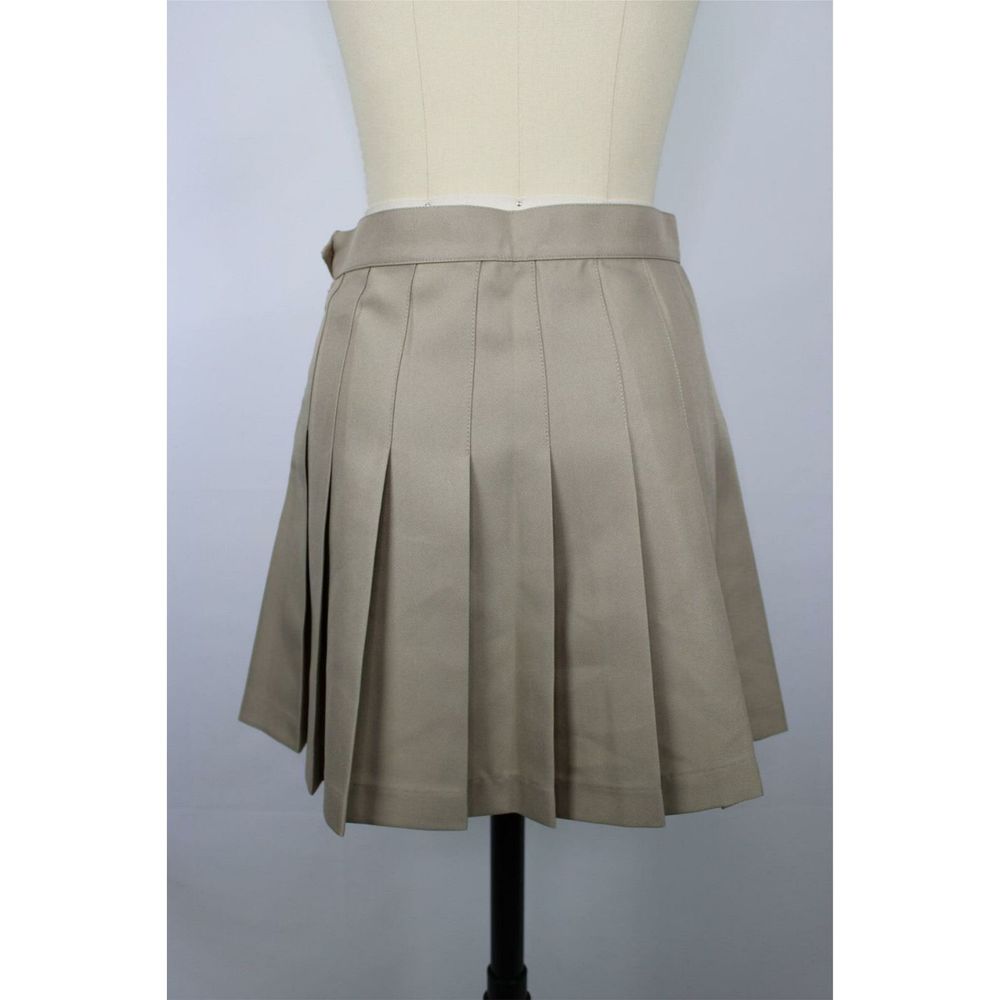 American Apparel Tennis Skirt Sz S Khaki New $48 View 4
